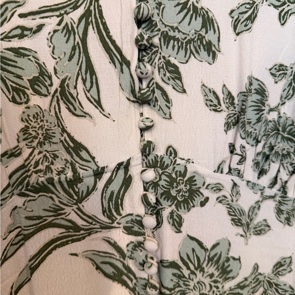 Bohme Green Floral Dress - Picture 6 of 6